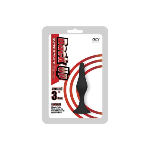 Back Up Smooth 3" Silicone Butt Plug