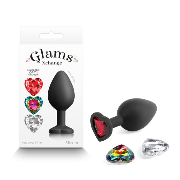 Glams Xchange Heart Anal Butt Plug Jewel Medium