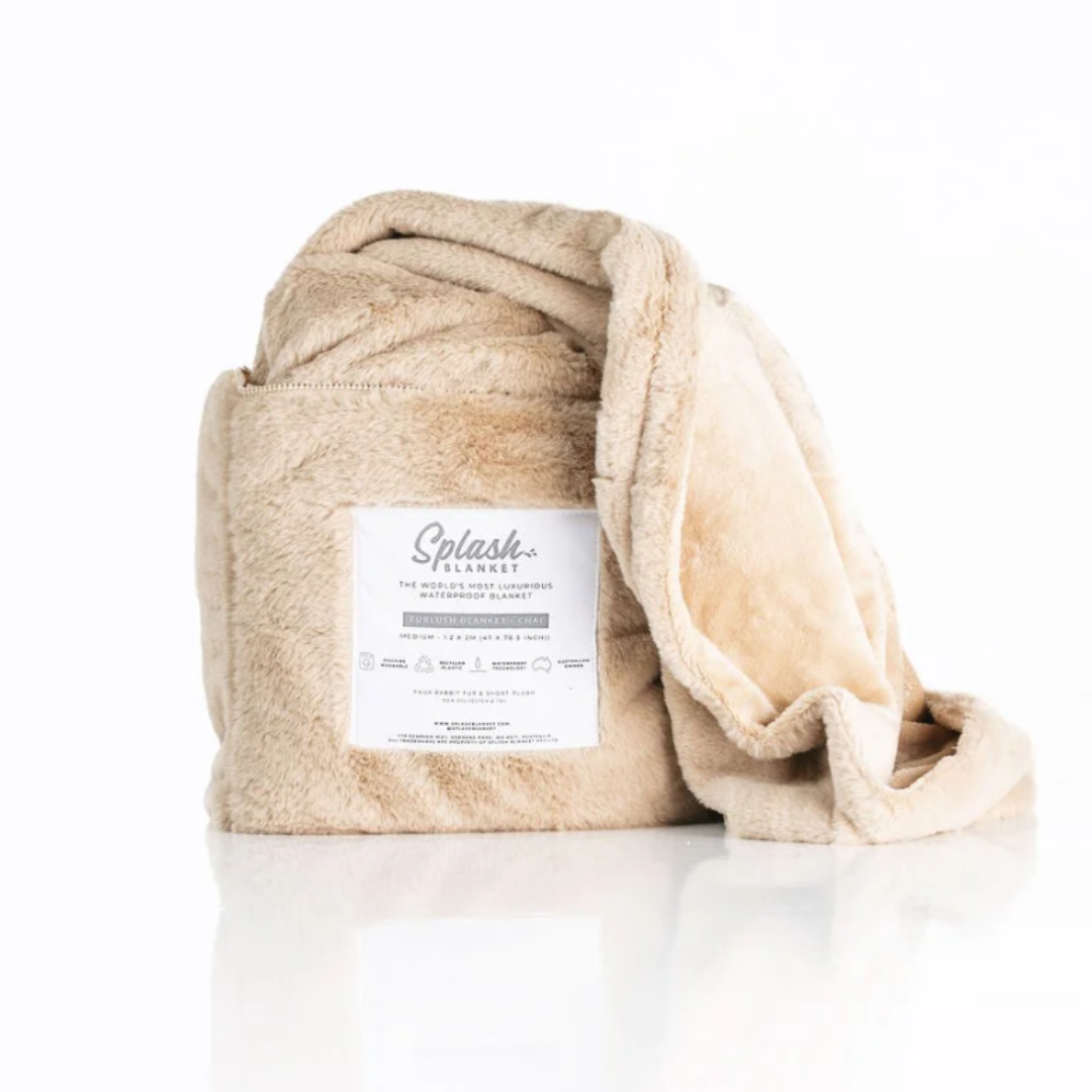 Furlush Splash Blanket Large Chai