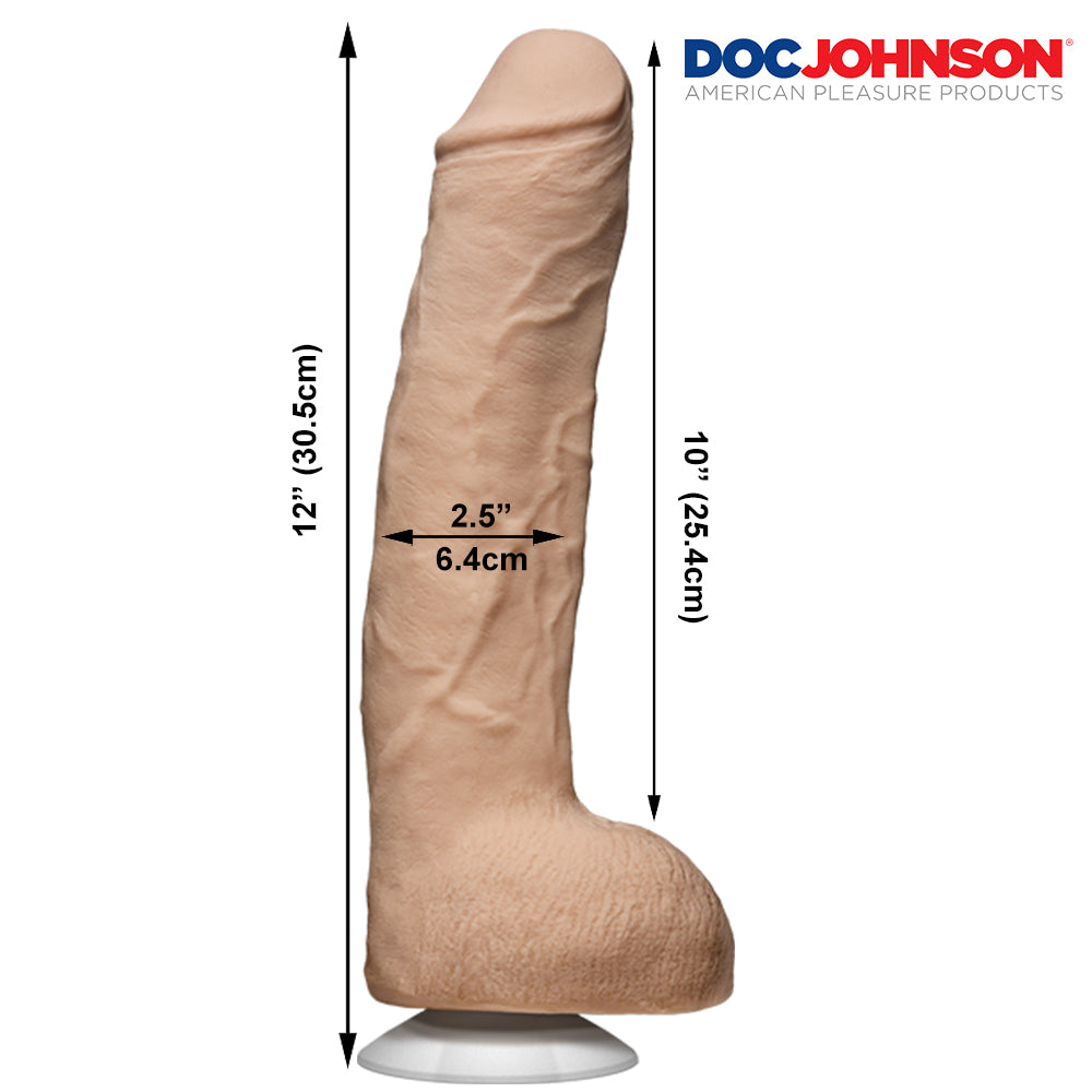 John Holmes ULTRASKYN 12" Large Realistic Cock Vac-U-Lock Suction Cup Dildo