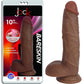 JOCK 10" Bareskin Dong Balls Realistic Dildo Suction Cup Latte