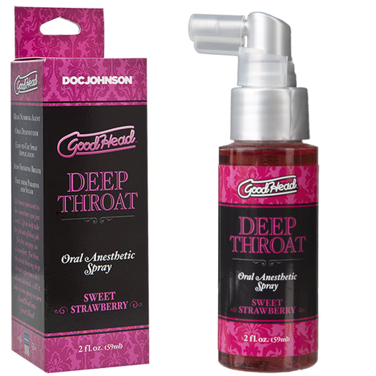 GoodHead Deep Throat Oral Desensitizing Spray STRAWBERRY Sex Lube Desensitizer