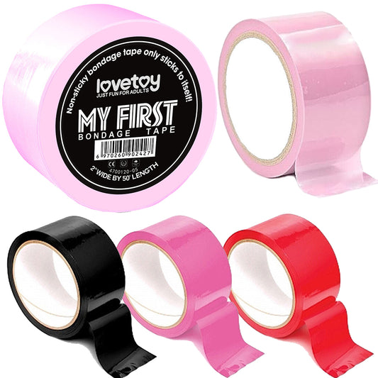 Lovetoy 15m Fetish Bondage Tape Non-Sticky Restraints Tie BDSM Handcuffs Sex Toy