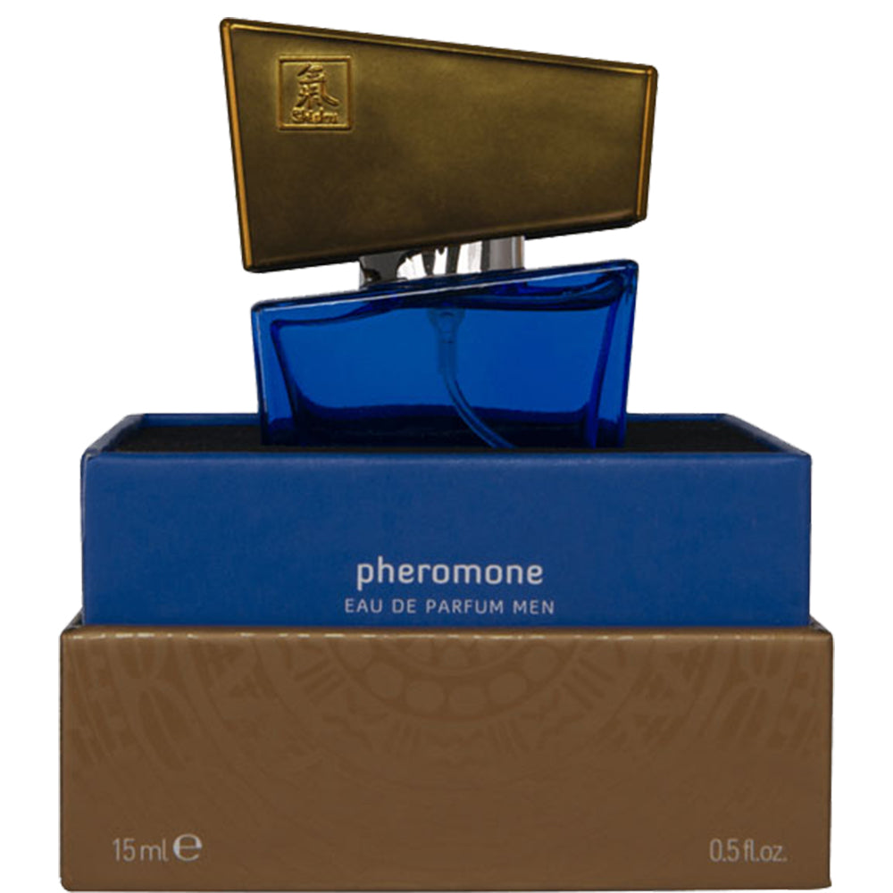 Shiatsu Pheromone Eau De Parfum Men 15ml Perfume Attractant Lure Her Dark Blue