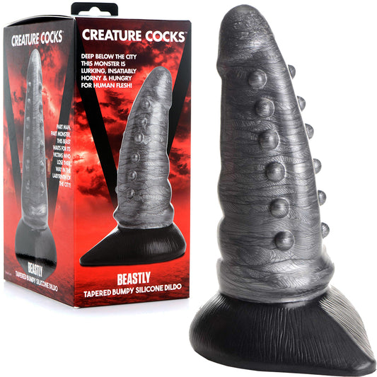 Creature Cocks Beastly Tapered Bumpy Silicone Dildo Anal Plug Sex Toy
