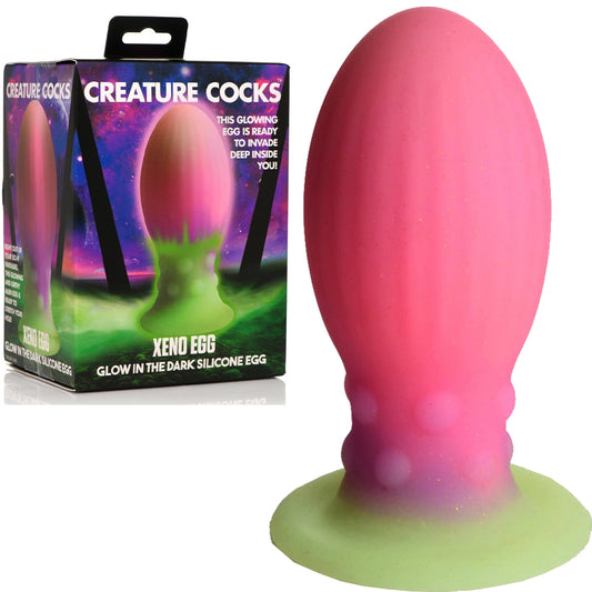 Creature Cocks Xeno Egg Glow in the Dark Silicone Egg Anal Dildo Sex Toy Large