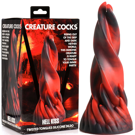 Creature Cock Twisted Tongues Silicone Dildo Sex Toy