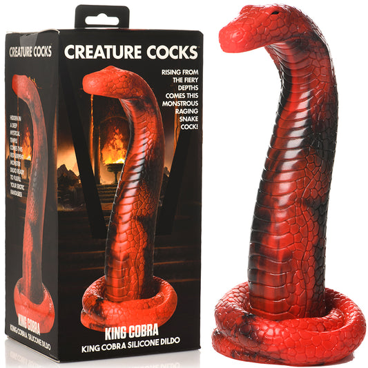 Creature Cocks King Cobra Silicone Dildo Large 8.4" Snake Anal Plug Sex Toy