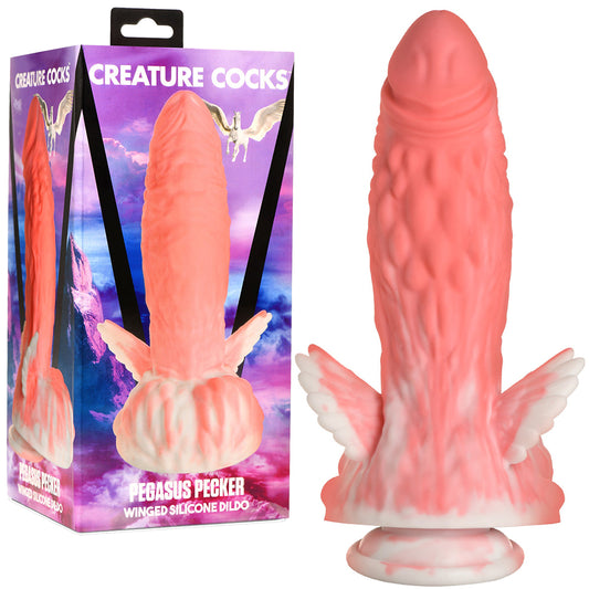 Creature Cocks Pegasus Pecker Winged Silicone Dildo 8.5" Anal Fantasy Sex Toy