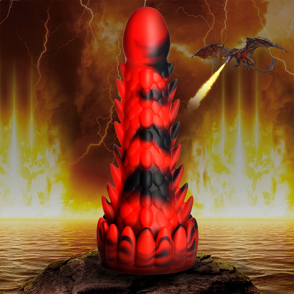 Creature Cocks Demon Rising Scaly Dragon Silicone Dildo Suction Cup Sex Toy