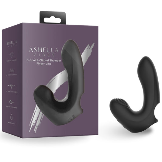 Ashella Vibes G-spot Clitoral Suction Finger Vibe
