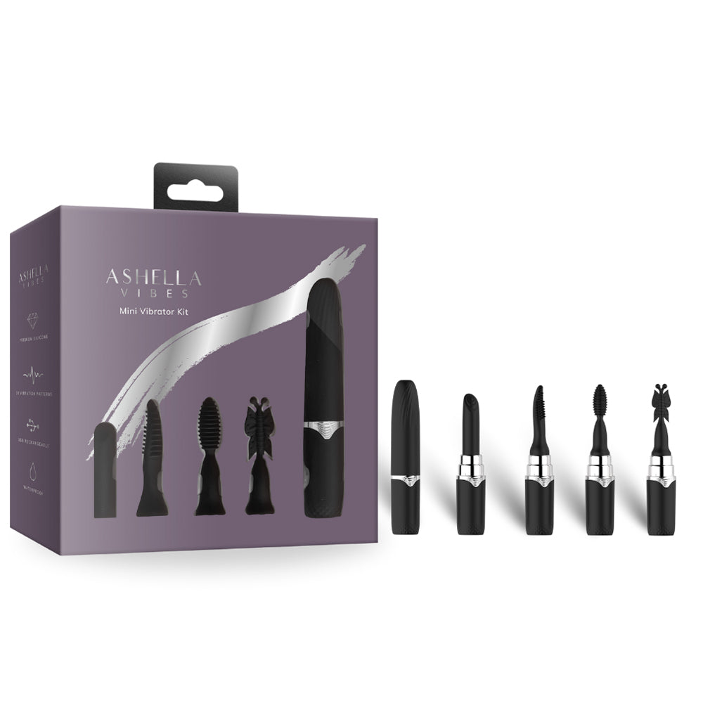 Ashella Vibes Mini Vibrator Kit 5-Piece Set USB Rechargeable Sex Toy