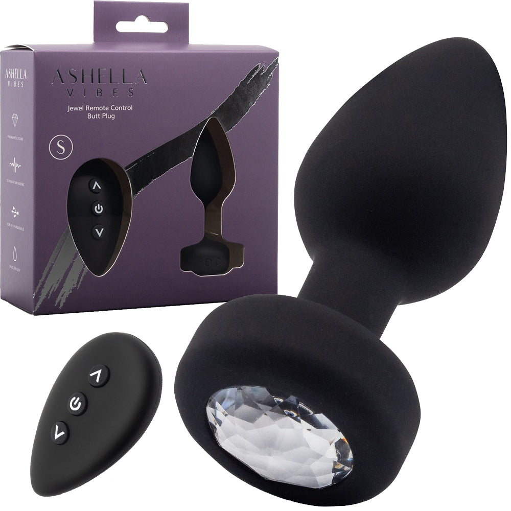 Ashella Vibes  Jewel Remote Control Butt Plug Small