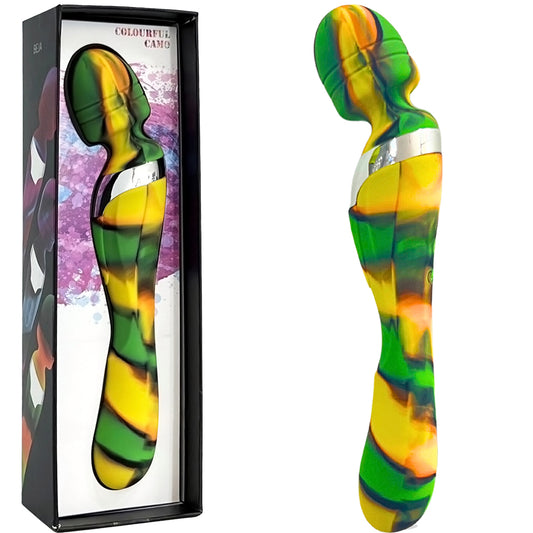 Camo Beja 2-in-1 Massage Wand G Spot Vibrator Clitoral Stimulator USB Sex Toy