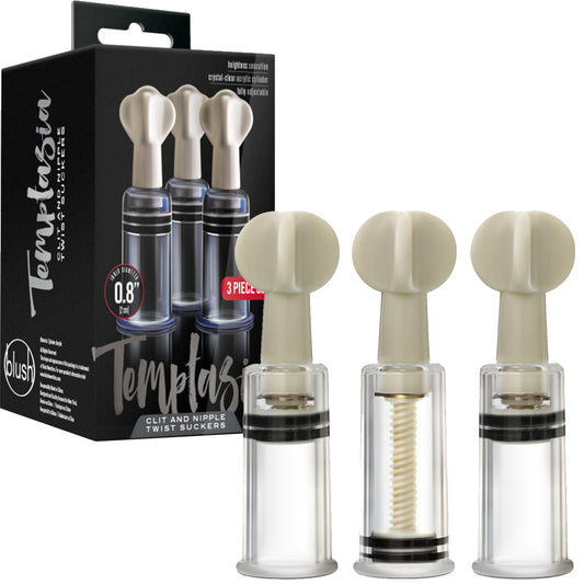 Temptasia Clit & Nipple Twist Suckers BDSM Fetish Pumps Couples Sex Toy