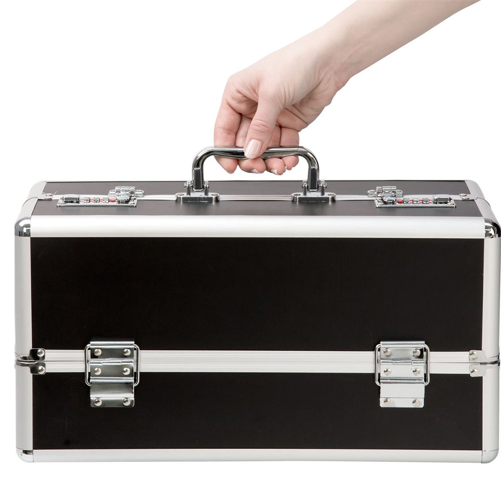 BMS Lockable KEYLESS Vibrator Case Sex Toy Storage Trunk Chest Large Black