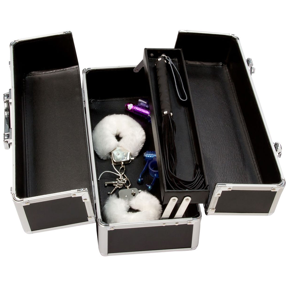 BMS Lockable KEYLESS Vibrator Case Sex Toy Storage Trunk Chest Large Black