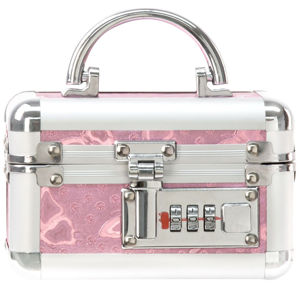BMS Lockable KEYLESS Vibrator Case Sex Toy Storage Trunk Chest Mini Pink