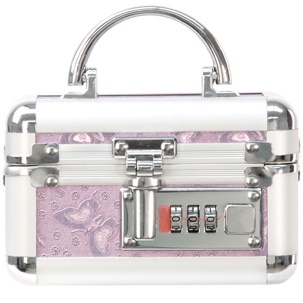 BMS Lockable KEYLESS Vibrator Case Sex Toy Storage Trunk Chest Mini Purple