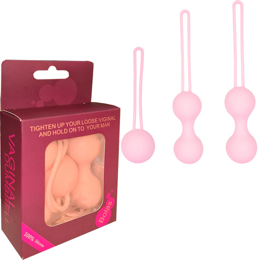 Bolas Kegel Balls Vagina Training Kit Ben Wa Silicone Set of 3