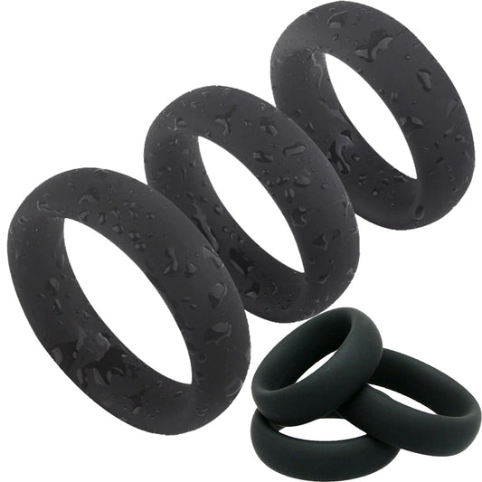STRONG Rubber Silicone Cock Ring Penis Erection STAY HARD Delay Rings SEXY TOY