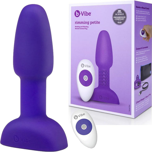 B-Vibe Rimming Plug Petite Purple 