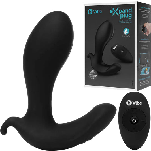 B-Vibe EXPAND PLUG Vibrating Prostate Massager Anal Plug