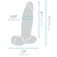 B-Vibe Slipskin Realistic Silicone Dildo- 7" Girthy Mocha