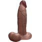 B-Vibe Slipskin Realistic Silicone Dildo- 9" Girthy Brown