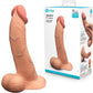 B-Vibe Slipskin Realistic Silicone Dildo-9" Curved Mocha