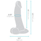 B-Vibe Slipskin Realistic Silicone Dildo-10" Curved Mocha
