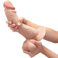 B-Vibe Slipskin Realistic Silicone Dildo-10" Curved Cream