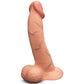 B-Vibe Slipskin Realistic Silicone Dildo-10" Curved Mocha