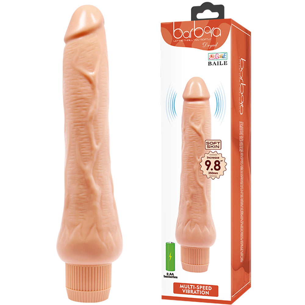 Baile Dryad 9.8" Realistic Veined Vibrating Dildo 25cm