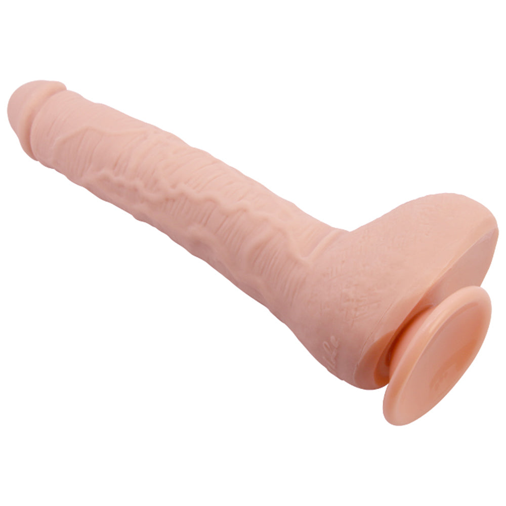 Dick 11" Straight Dildo w/Suction Base Flesh