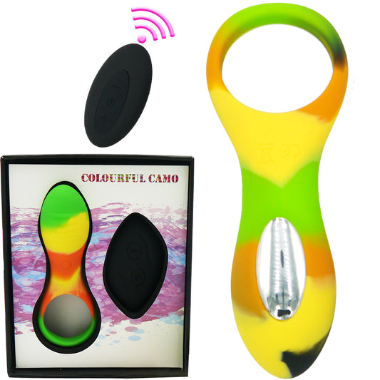 Camo Bravo Vibrating Cock Ring Couples Clitoral Stimulator USB Vibrator Sex Toy