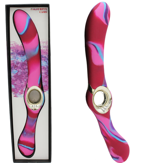 Camo Entice Double Ended G Spot Vibrator Lesbian Couples 32cm Vibe USB Sex Toy