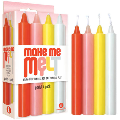 4 Pack BDSM Japanese Drip Candles Low Temperature Wax Play Bondage S&M Sex Toy