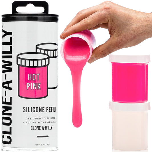 Clone A Willy A Pussy Silicone Refill HOT PINK Skin Tone Cloning Dildo