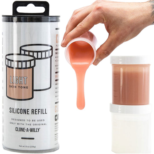 Clone A Willy Kit Silicone Refill Light Skin Tone