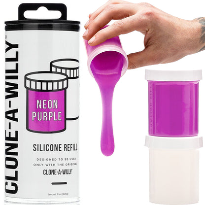 Clone A Willy Silicone Refill All Colours Light Pink Purple Blue Molding Powder