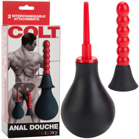 Colt Anal Douche Dual Head Bulb Enema Vaginal Rectal Cleaner