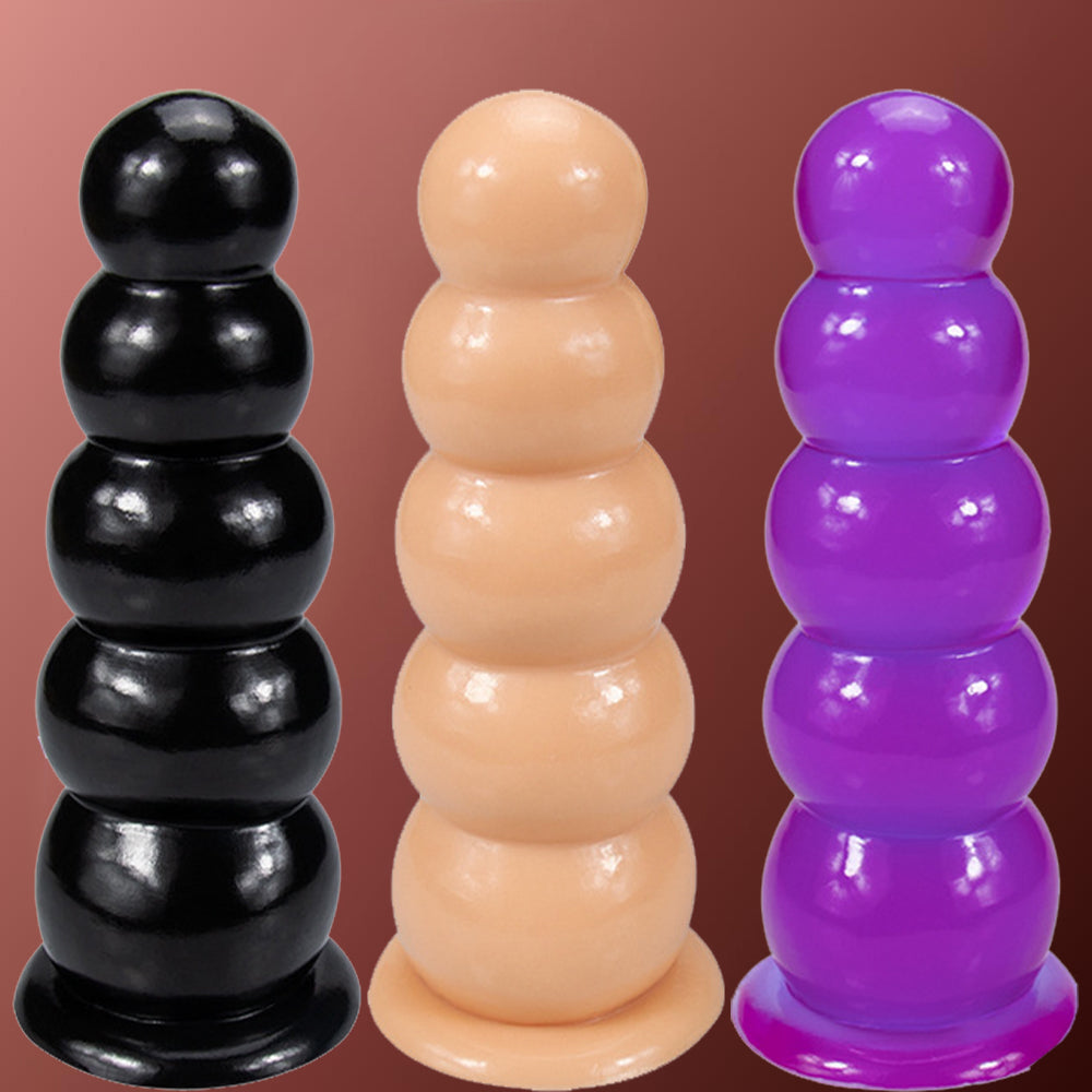 Cucus Beaded Anal Plug Large 19.5cm Butt Dildo