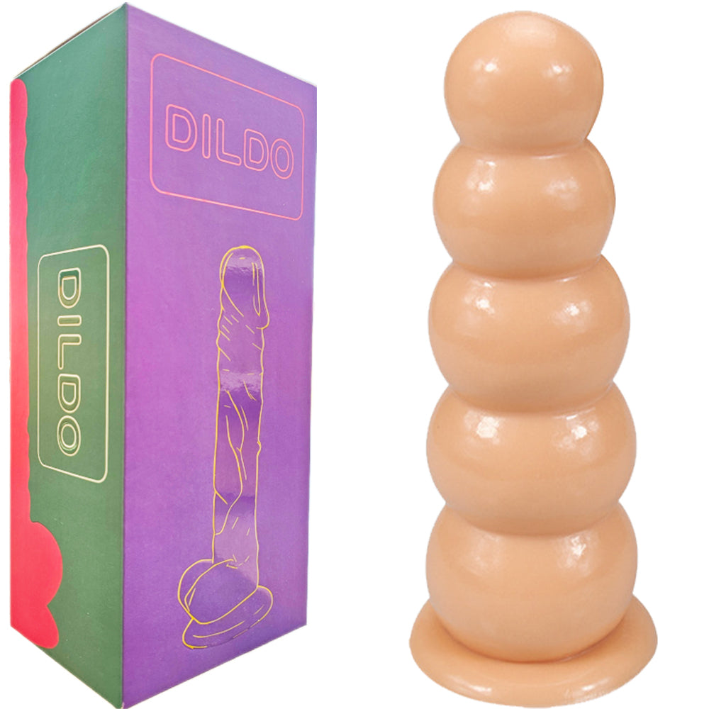 Cucus Beaded Anal Plug Large 19.5cm Butt Dildo