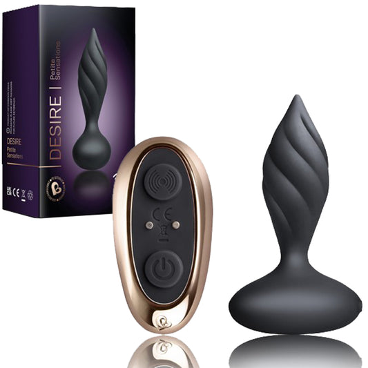 Rocks Off Desire Butt Plug Vibrating Anal Vibrator Remote Control USB Sex Toy