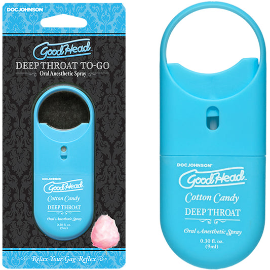 GoodHead Deep Throat Spray COTTON CANDY Flavoured Lubricant Oral Sex Numb Lube