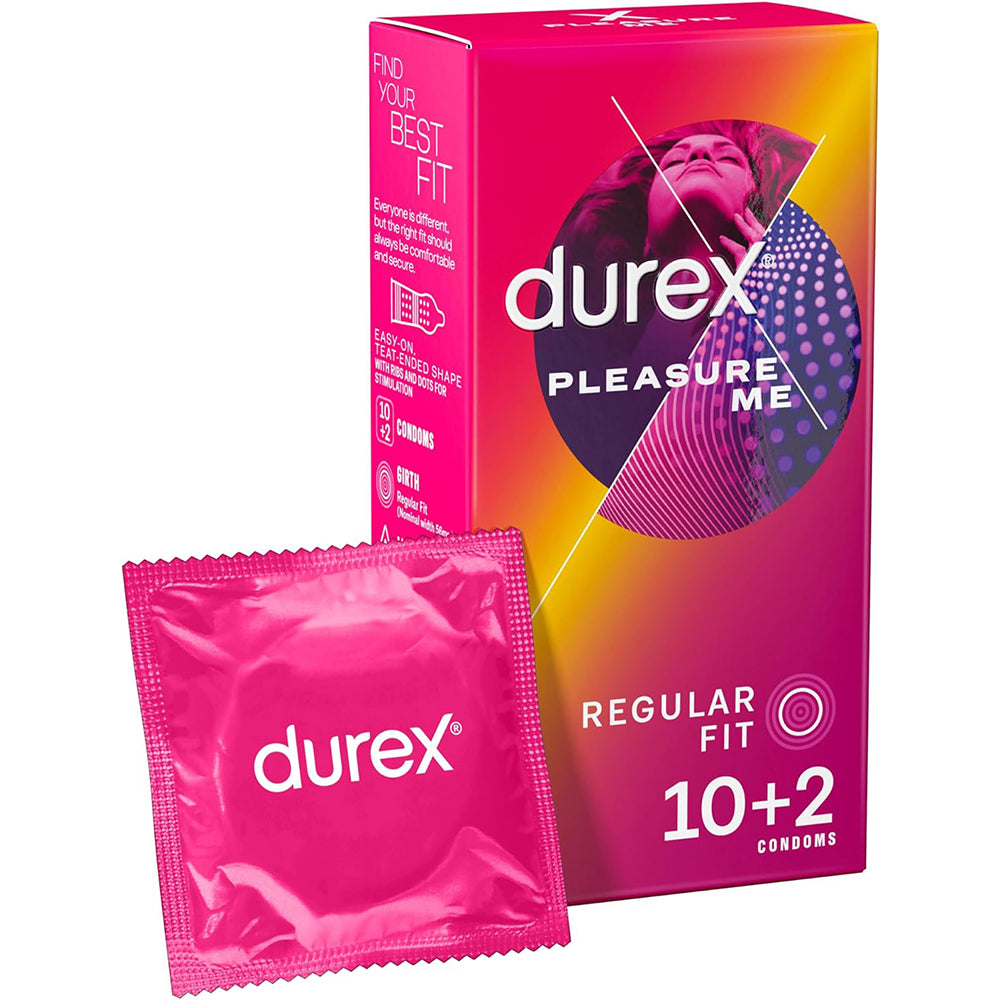 Durex Pleasure Me Latex Condoms 10's   2 Free