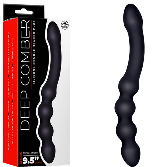 Deep Comber 24cm Double Ended Anal Plug Beaded Butt Dildo Dong Couples Sex Toy