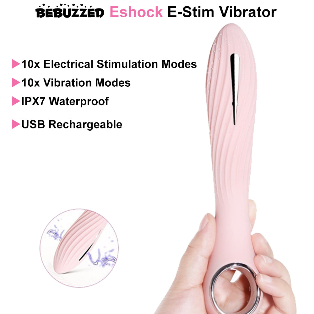 BeBuzzed ESHOCK G-Spot Electro Shock E-Stim Vibrator USB Rechargeable