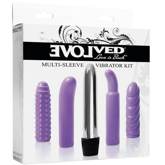 Evolved Multi-Sleeve Vibrator Kit 4-in-One Vibrating Bullet Sex Toy